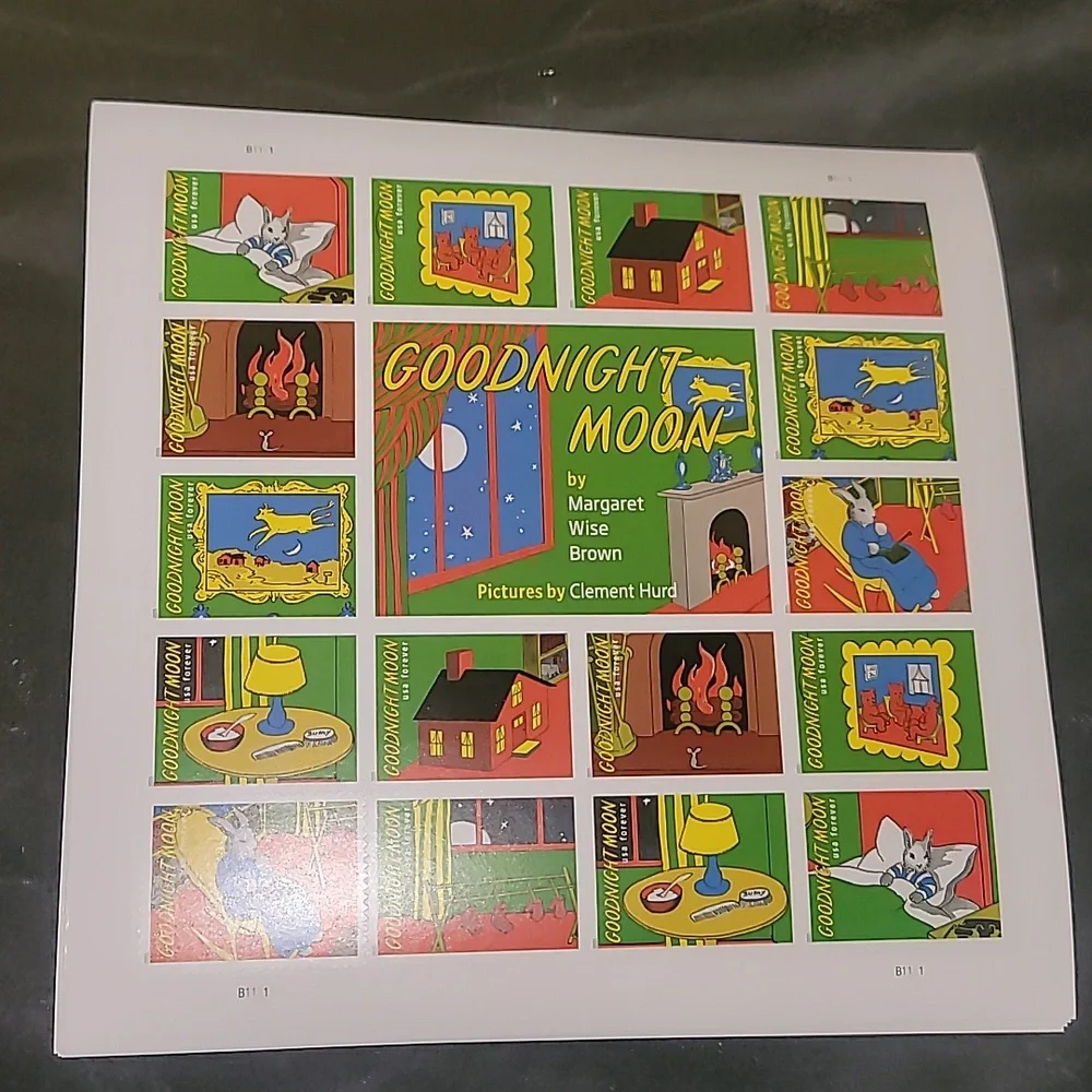 80 Goodnight Moon USPS Children's Book Margaret Wise Brown Rabbit Forever Stamps